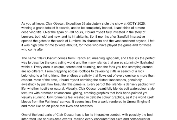 write a high quality long form article on any topic